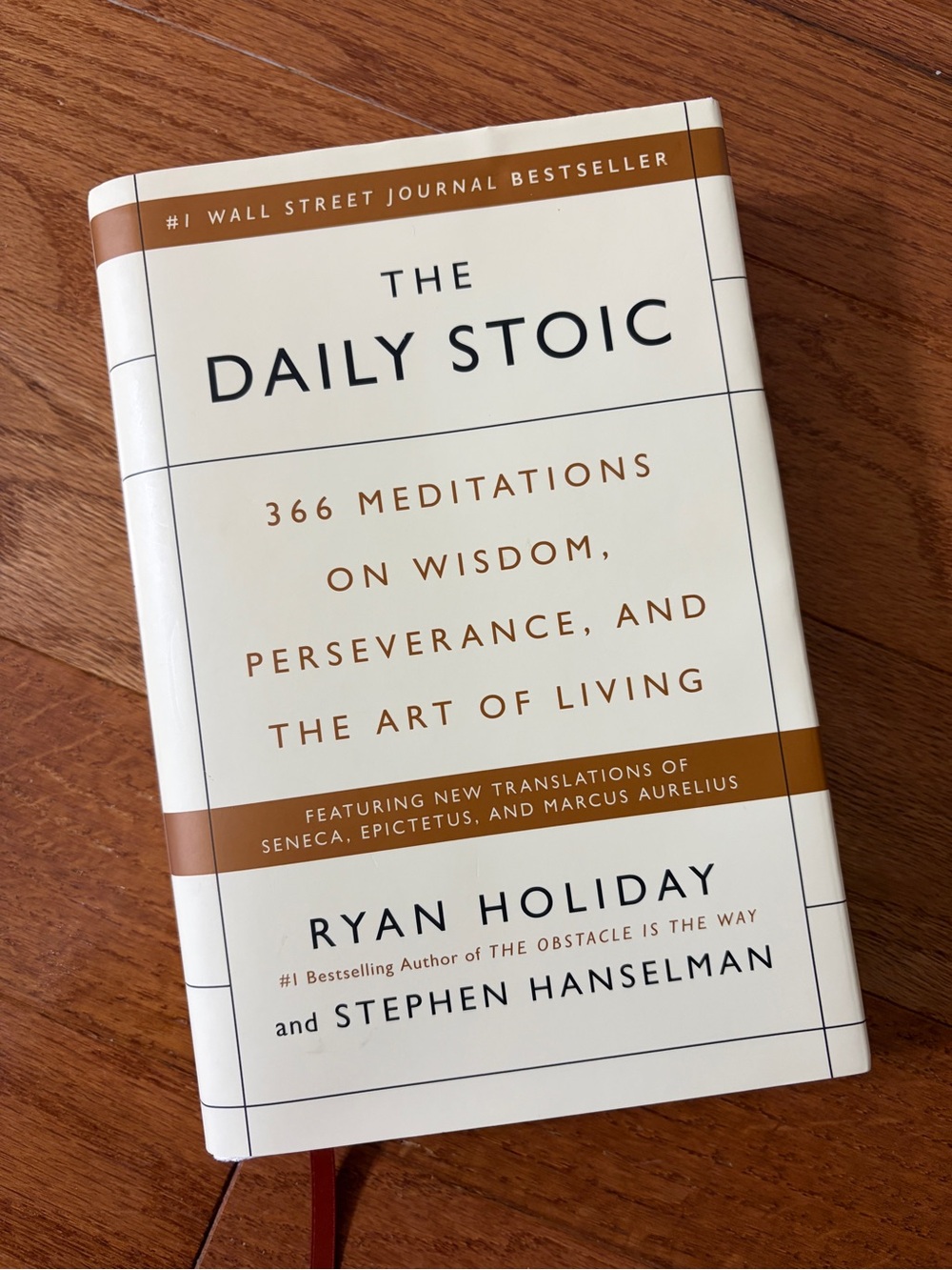 The Daily Stoic by Ryan Holiday hardcover edition (meditation book)